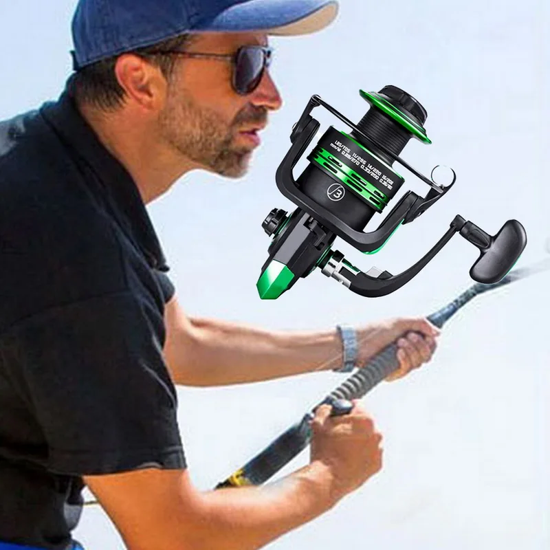 

New Fishing Reel ађка ля Спининга Super Carp Fishing Feeder Spinning Reel Spinning Wheel Type Fishing Wheel HK1000-7000